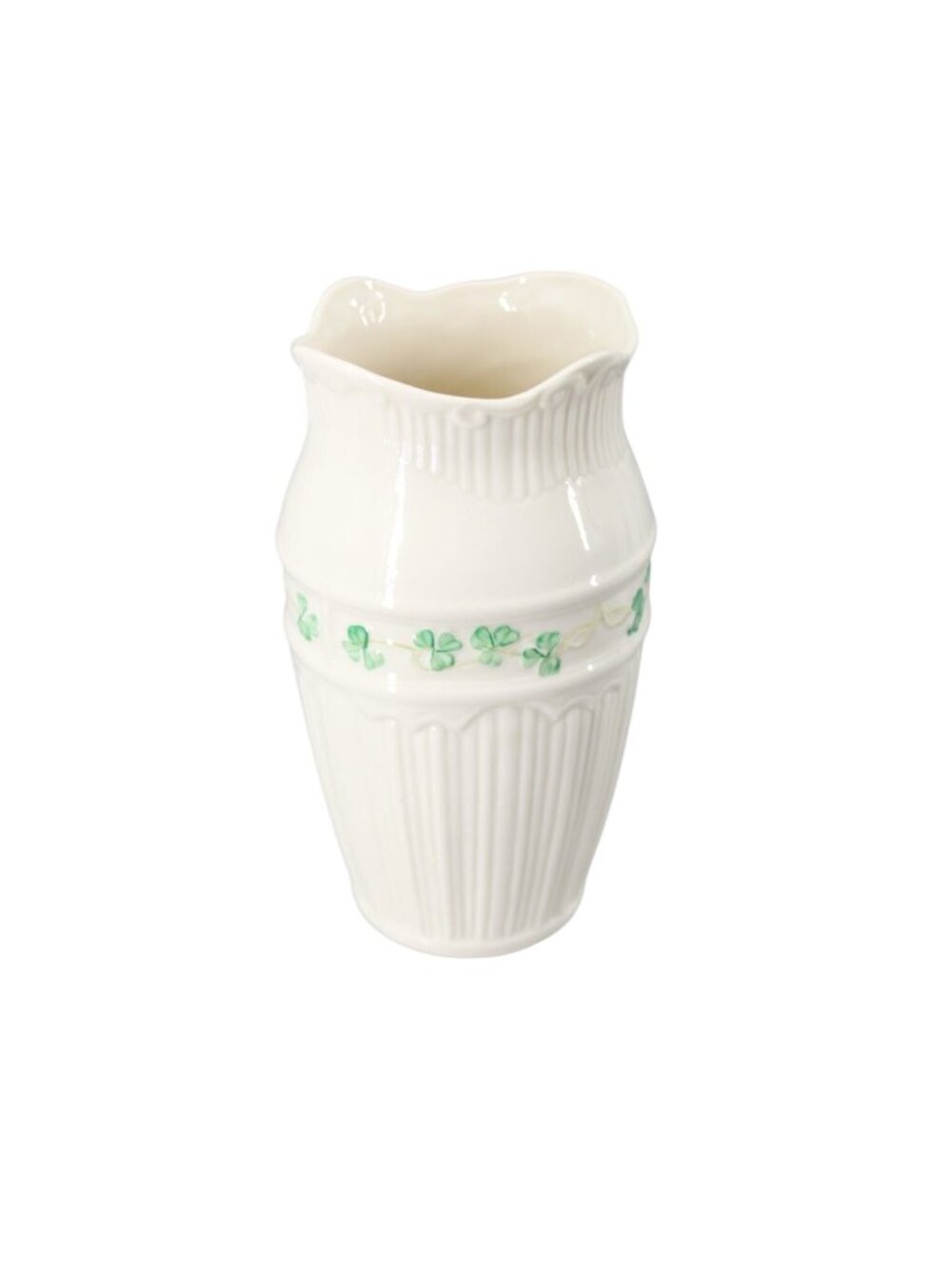 Belleek Shamrock Vase Cream 94803